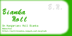 bianka moll business card